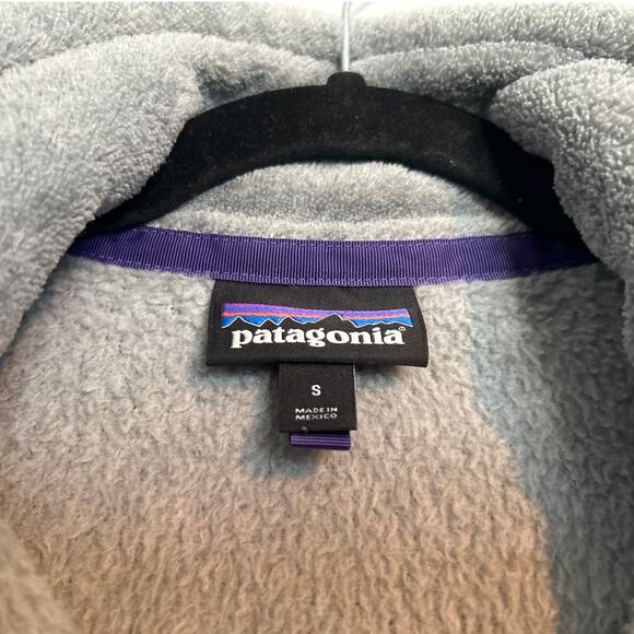 Patagonia Re-Tool Snap-T Fleece Pullover, Gray and Purple, Women's Small - Picture 7 of 9